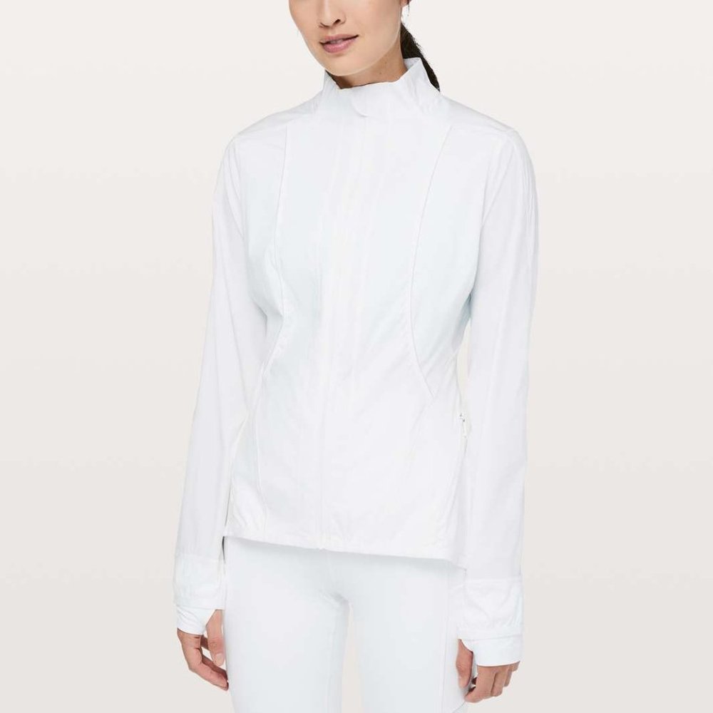 Lululemon Laser Speed Jacket White - size 8